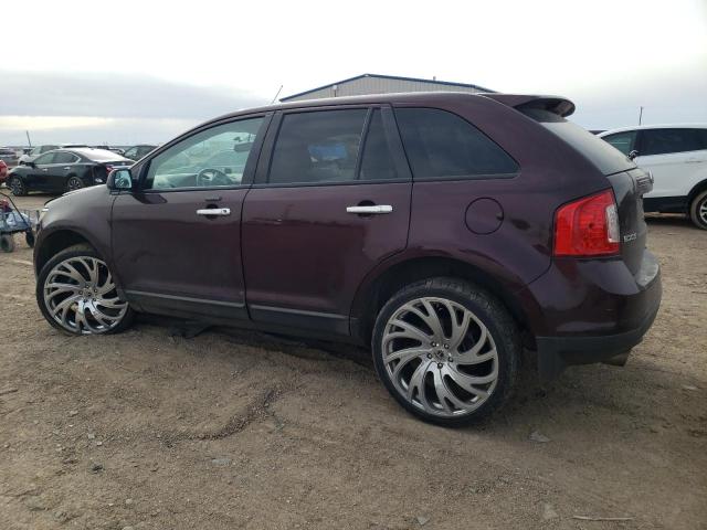 2FMDK3JC4BBB34917 - 2011 FORD EDGE SEL MAROON photo 2