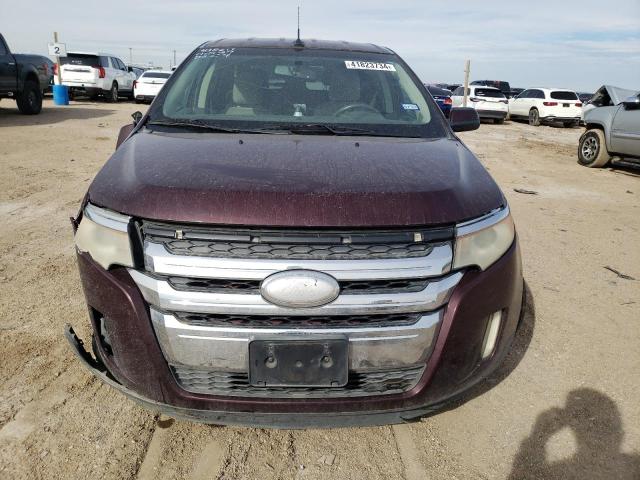 2FMDK3JC4BBB34917 - 2011 FORD EDGE SEL MAROON photo 5