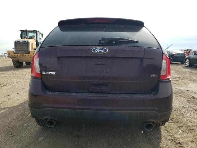 2FMDK3JC4BBB34917 - 2011 FORD EDGE SEL MAROON photo 6