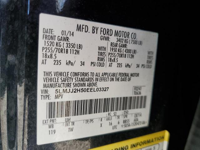 5LMJJ2H50EEL03327 - 2014 LINCOLN NAVIGATOR BLACK photo 13