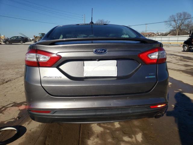 3FA6P0HD5ER391639 - 2014 FORD FUSION SE GRAY photo 6