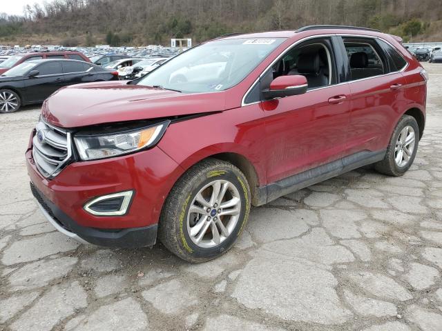 2FMTK4J9XFBB03697 - 2015 FORD EDGE SEL MAROON photo 1