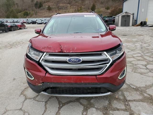 2FMTK4J9XFBB03697 - 2015 FORD EDGE SEL MAROON photo 5