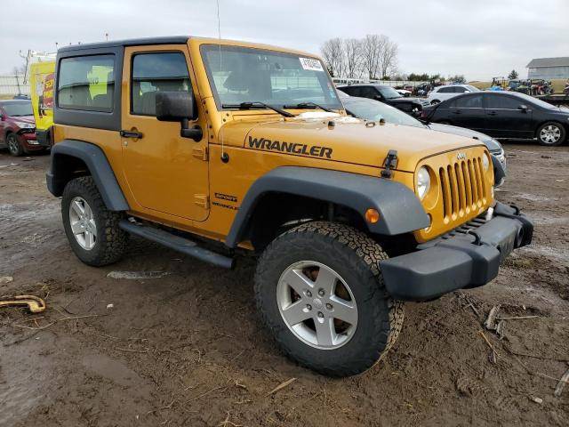 1C4AJWAG8EL322648 - 2014 JEEP WRANGLER SPORT GOLD photo 4