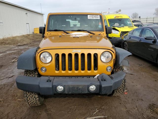 1C4AJWAG8EL322648 - 2014 JEEP WRANGLER SPORT GOLD photo 5