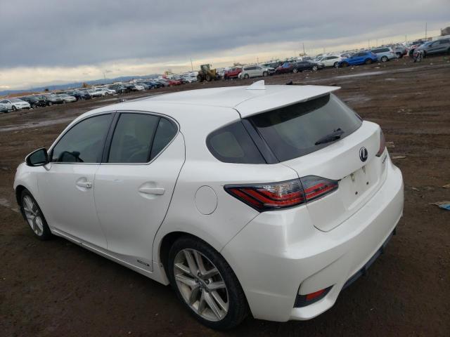 JTHKD5BH3F2232438 - 2015 LEXUS CT 200 WHITE photo 2