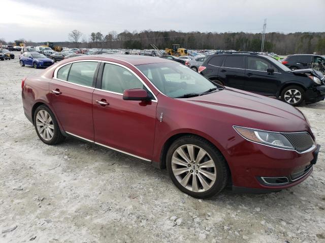 1LNHL9FT9DG613890 - 2013 LINCOLN MKS BURGUNDY photo 4