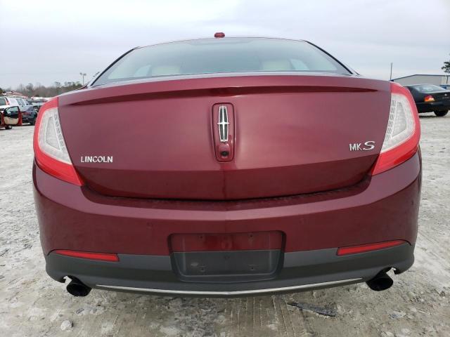 1LNHL9FT9DG613890 - 2013 LINCOLN MKS BURGUNDY photo 6