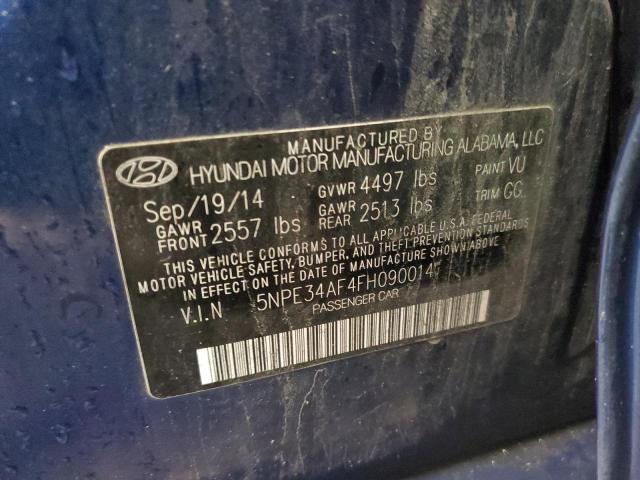 5NPE34AF4FH090014 - 2015 HYUNDAI SONATA SPORT BLUE photo 12