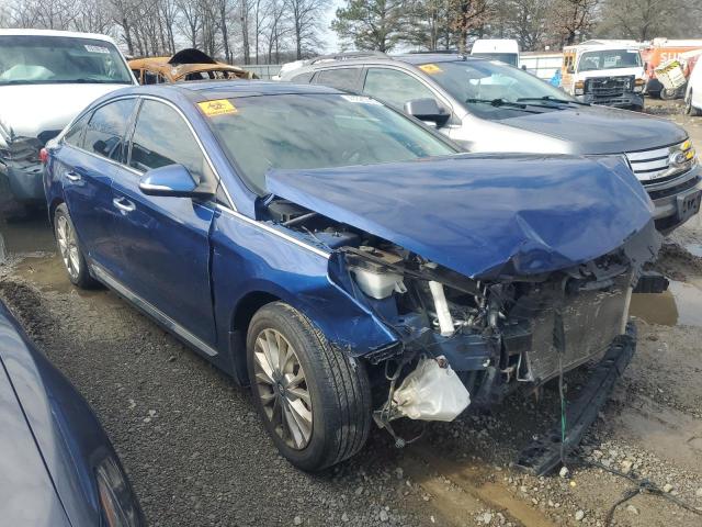 5NPE34AF4FH090014 - 2015 HYUNDAI SONATA SPORT BLUE photo 4