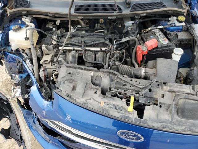 3FADP4EJ9JM142812 - 2018 FORD FIESTA SE BLUE photo 11