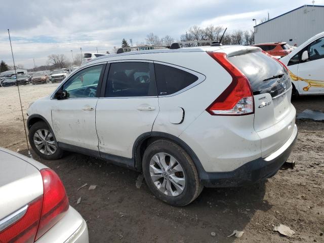 5J6RM4H72CL056135 - 2012 HONDA CR-V EXL WHITE photo 2