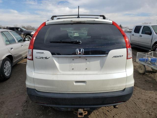 5J6RM4H72CL056135 - 2012 HONDA CR-V EXL WHITE photo 6