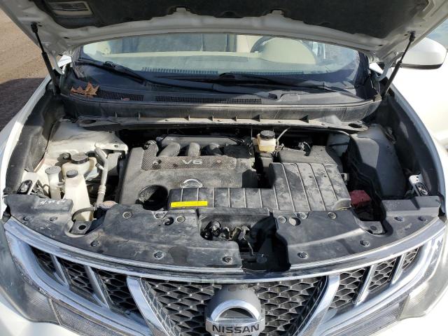 JN8AZ1MW5BW161379 - 2011 NISSAN MURANO S WHITE photo 11