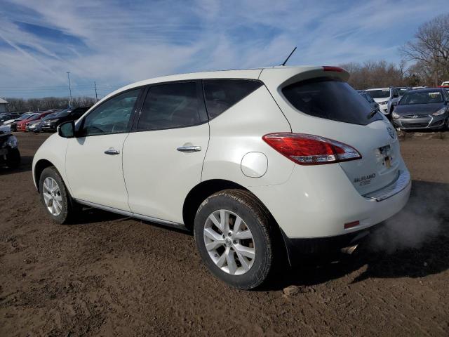 JN8AZ1MW5BW161379 - 2011 NISSAN MURANO S WHITE photo 2