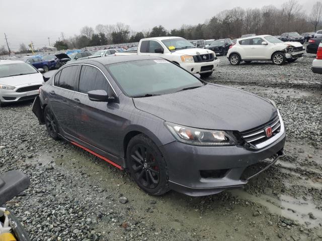 1HGCR2F34EA017399 - 2014 HONDA ACCORD LX GRAY photo 4