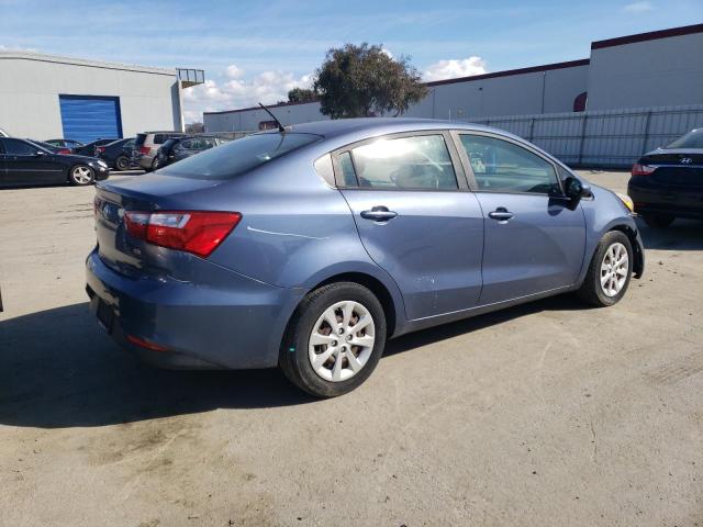 KNADM4A36G6540267 - 2016 KIA RIO LX BLUE photo 3