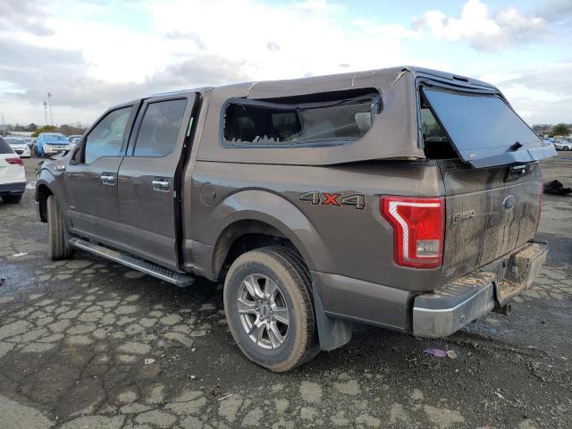 1FTEW1EG3GKF11362 - 2016 FORD F150 SUPERCREW BROWN photo 2