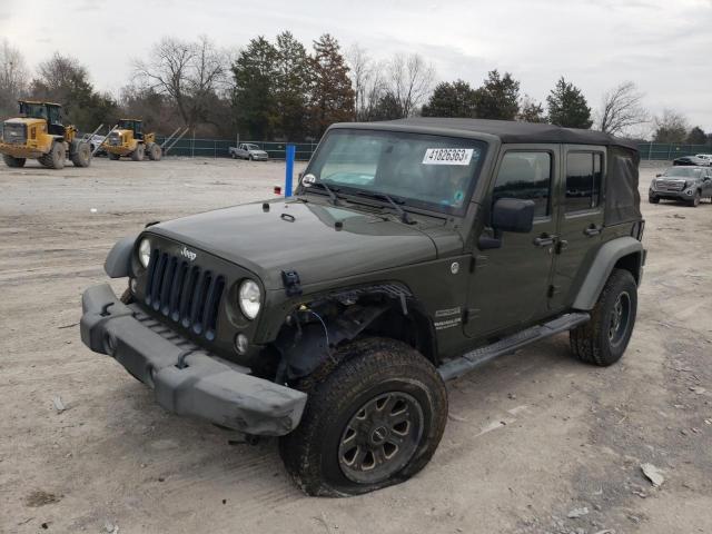 1C4BJWDG8FL588897 - 2015 JEEP WRANGLER U SPORT GREEN photo 1