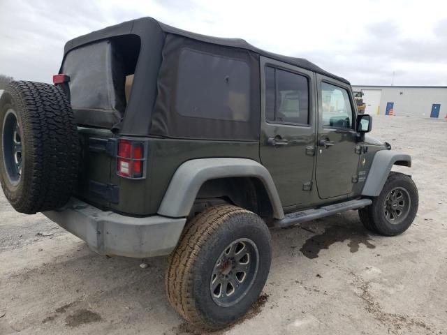 1C4BJWDG8FL588897 - 2015 JEEP WRANGLER U SPORT მწვანე ფოტო 3