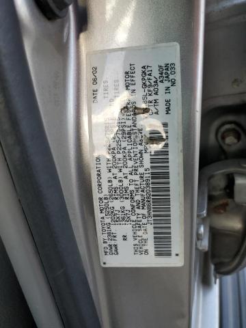 JT3HN86R820389115 - 2002 TOYOTA 4RUNNER SR5 GRAY photo 13