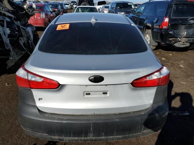 KNAFK4A68G5596435 - 2016 KIA FORTE LX SILVER photo 6