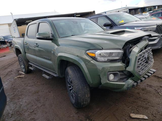 3TMCZ5AN4MM418431 - 2021 TOYOTA TACOMA DOUBLE CAB GREEN photo 4