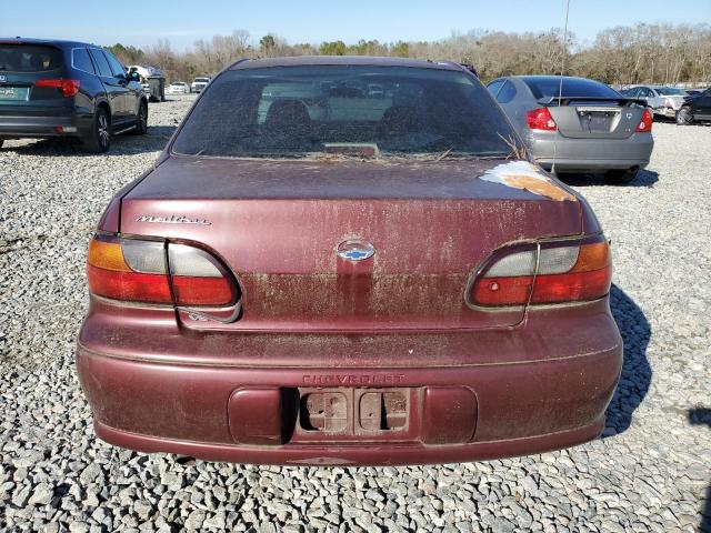 1G1ND52J716227772 - 2001 CHEVROLET MALIBU BURGUNDY photo 6