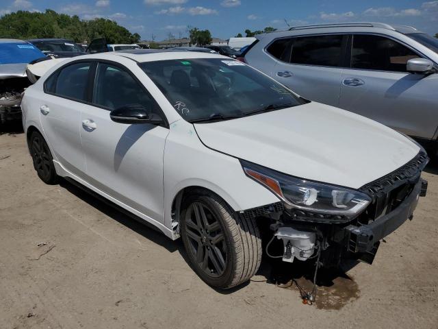 3KPF34AD9ME331859 - 2021 KIA FORTE GT LINE WHITE photo 4