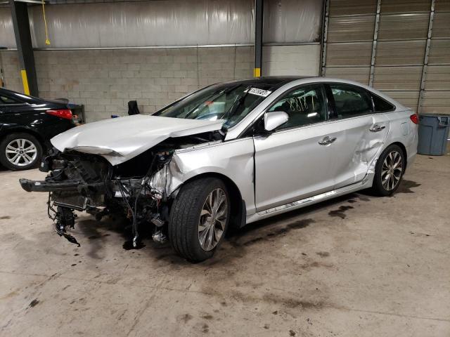 5NPE34AB8FH133802 - 2015 HYUNDAI SONATA SPORT SILVER photo 1