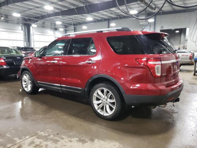 1FM5K7D80EGC22864 - 2014 FORD EXPLORER XLT BURGUNDY photo 2