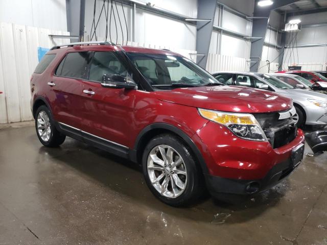 1FM5K7D80EGC22864 - 2014 FORD EXPLORER XLT BURGUNDY photo 4