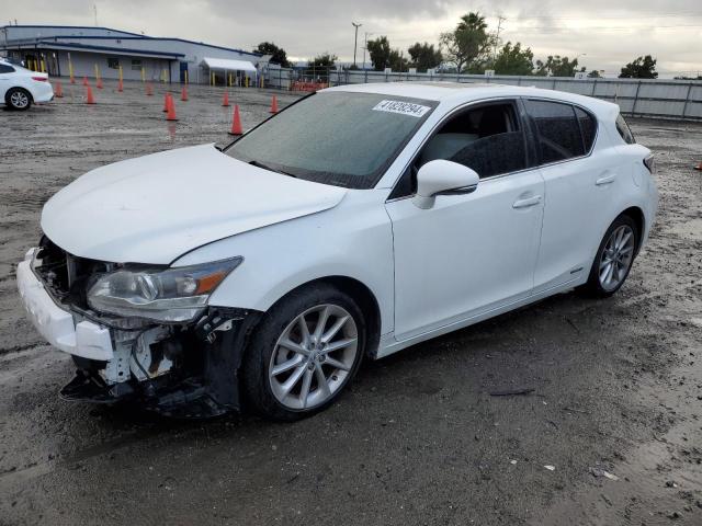 JTHKD5BH5C2072218 - 2012 LEXUS CT 200 WHITE photo 1