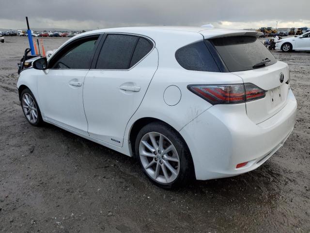 JTHKD5BH5C2072218 - 2012 LEXUS CT 200 WHITE photo 2