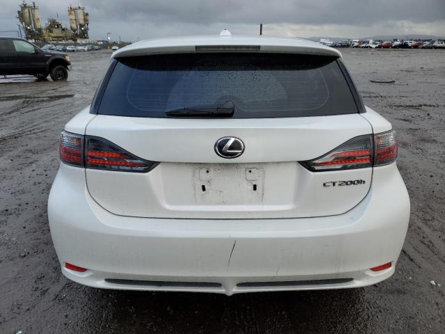 JTHKD5BH5C2072218 - 2012 LEXUS CT 200 WHITE photo 6