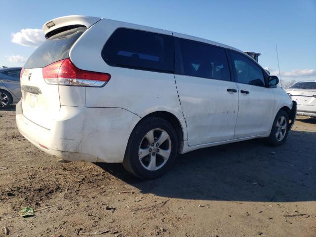 5TDZK3DC4ES429301 - 2014 TOYOTA SIENNA WHITE photo 3