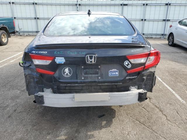 1HGCV1F34NA098006 - 2022 HONDA ACCORD SPORT BLACK photo 6