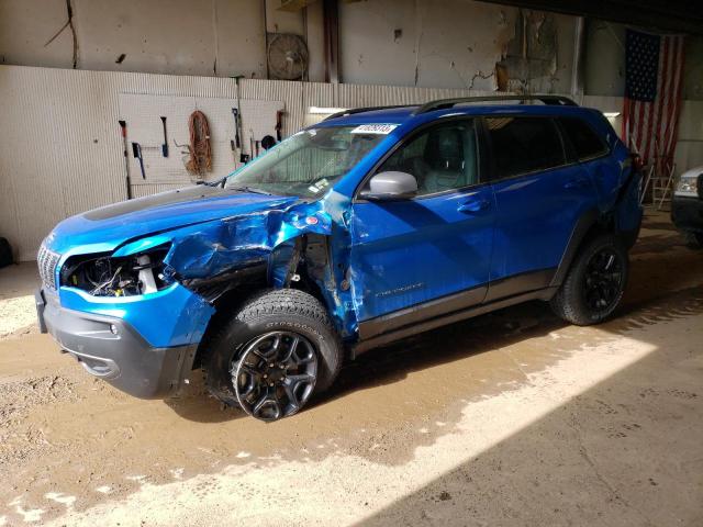 1C4PJMBXXMD210911 - 2021 JEEP CHEROKEE TRAILHAWK BLUE photo 1