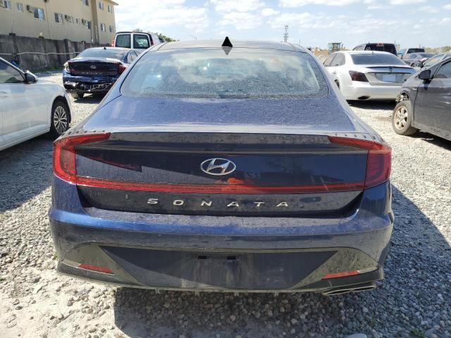 5NPEF4JA4MH111582 - 2021 HYUNDAI SONATA SEL BLUE photo 6