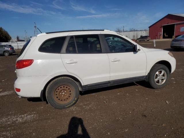 5NMSG13E49H289530 - 2009 HYUNDAI SANTA FE GL WHITE photo 3