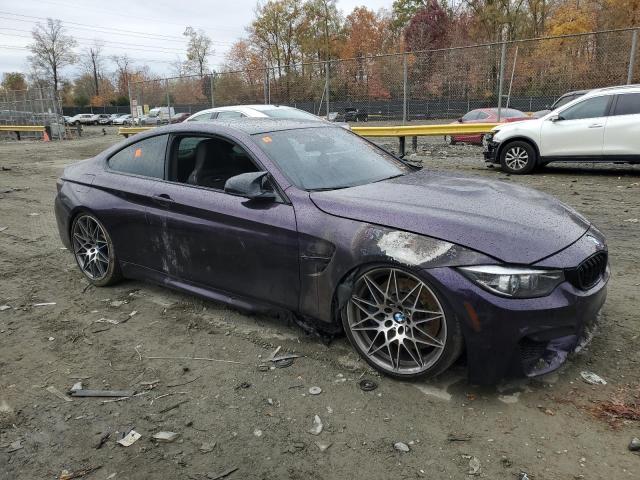 WBS4Y9C55KAG66964 - 2019 BMW M4 PURPLE photo 4