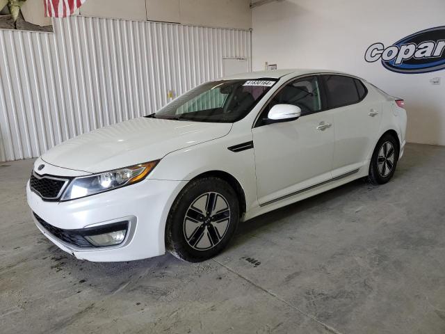 KNAGM4AD7B5003962 - 2011 KIA OPTIMA HYBRID WHITE photo 1