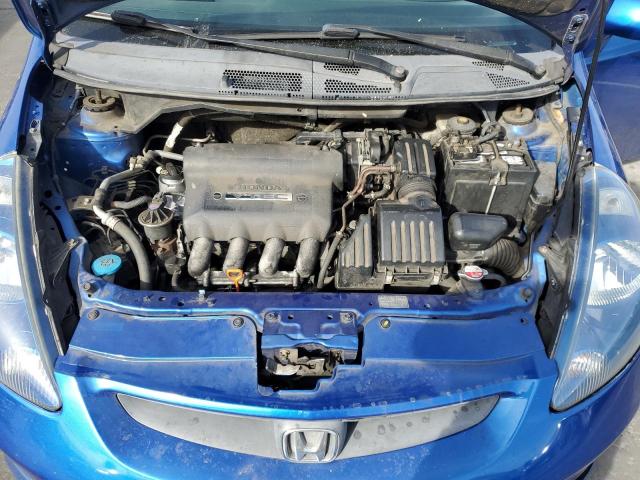 JHMGD386X7S013915 - 2007 HONDA FIT S 蓝色 照片 11