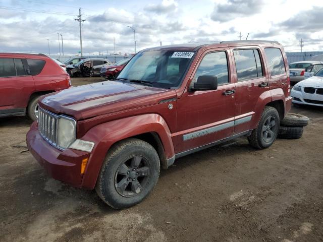 1J8GN28K38W140742 - 2008 JEEP LIBERTY SPORT RED photo 1