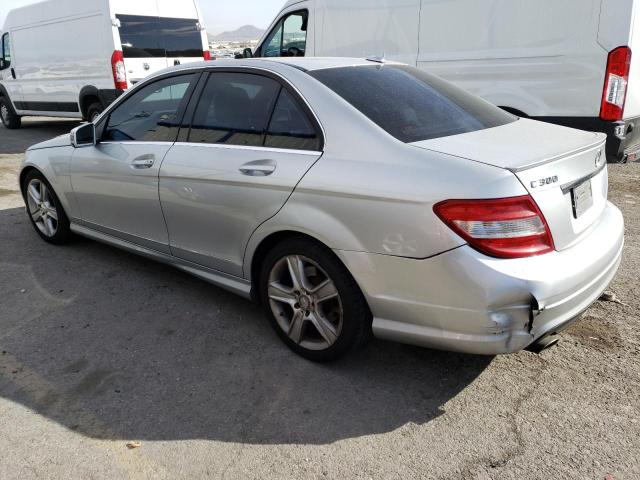 WDDGF5EB7AR129263 - 2010 MERCEDES-BENZ C 300 SILVER photo 2