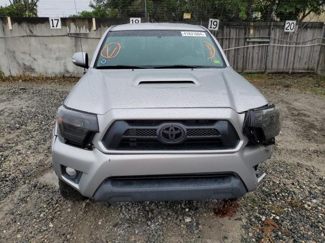 5TFMU4FN9EX026739 - 2014 TOYOTA TACOMA DOUBLE CAB LONG BED SILVER photo 5