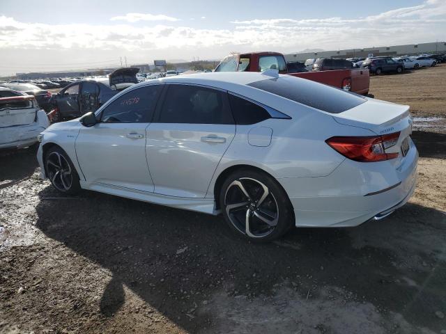 1HGCV3F15KA019965 - 2019 HONDA ACCORD HYBRID WHITE photo 2