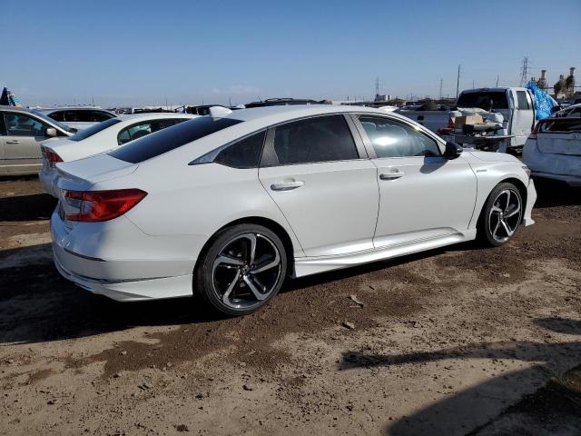 1HGCV3F15KA019965 - 2019 HONDA ACCORD HYBRID WHITE photo 3