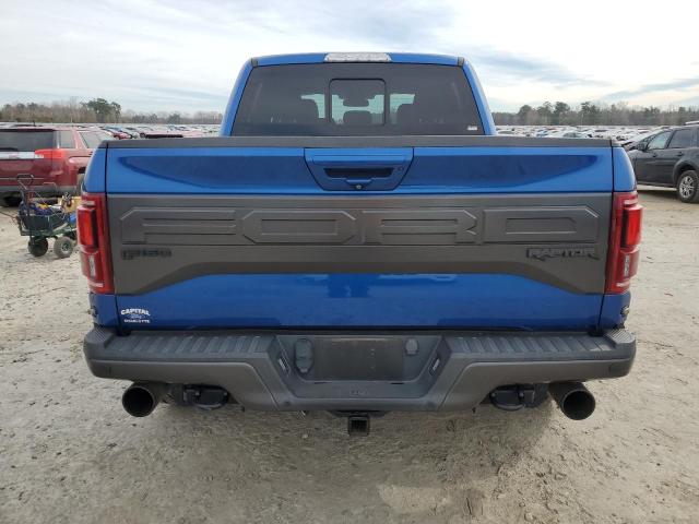 1FTFW1RG4JFC54551 - 2018 FORD F150 RAPTOR BLUE photo 6