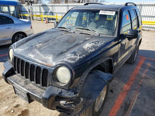 1J4GL58KX3W682454 - 2003 JEEP LIBERTY LIMITED BLACK photo 1